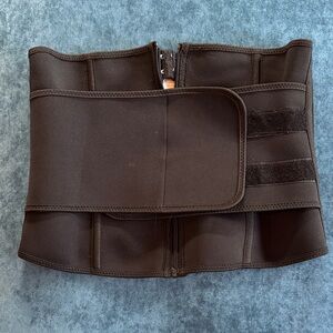 Black Corset with Zipper and Velcro